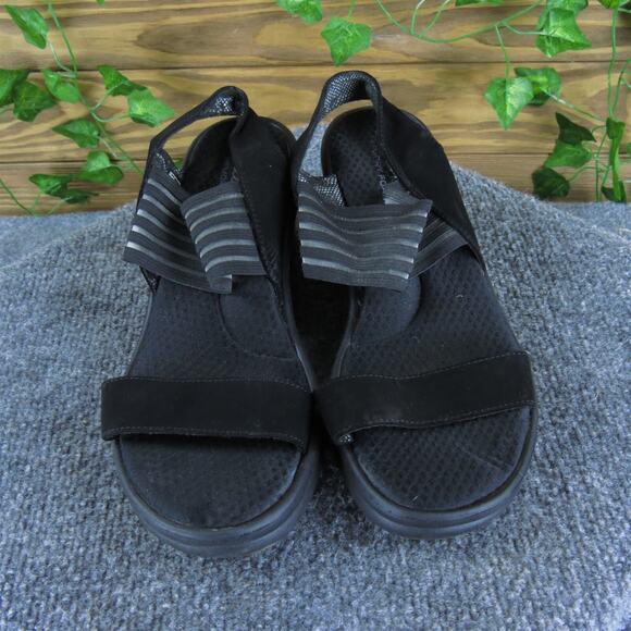 Skechers Women's Memory Foam Ankle Strap Black Synthetic Sz 9 Medium Used 2025 - Picture 2 of 6